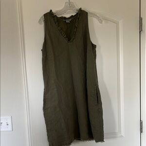 Tommy Bahama Olive Green Sleeveless Dress